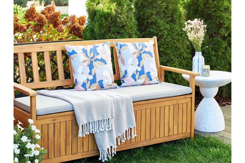 VERNOLE Utomhuskudde 45x45 cm Vit/Blå/Rosa - Textilier & mattor - Kuddar & plädar - Utomhuskudde