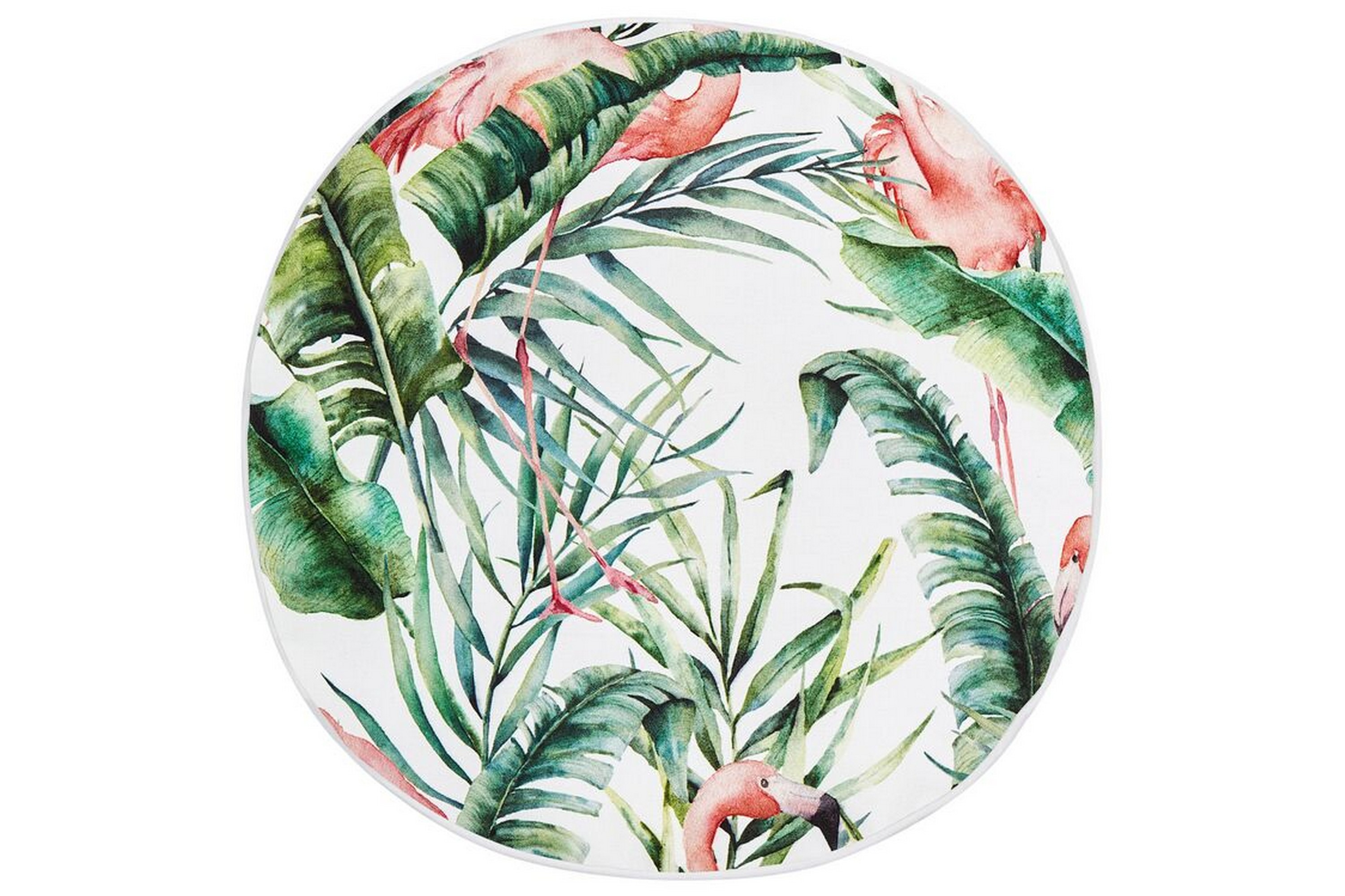 visper utomhuskudde 40 cm rund vit/grön/rosa -