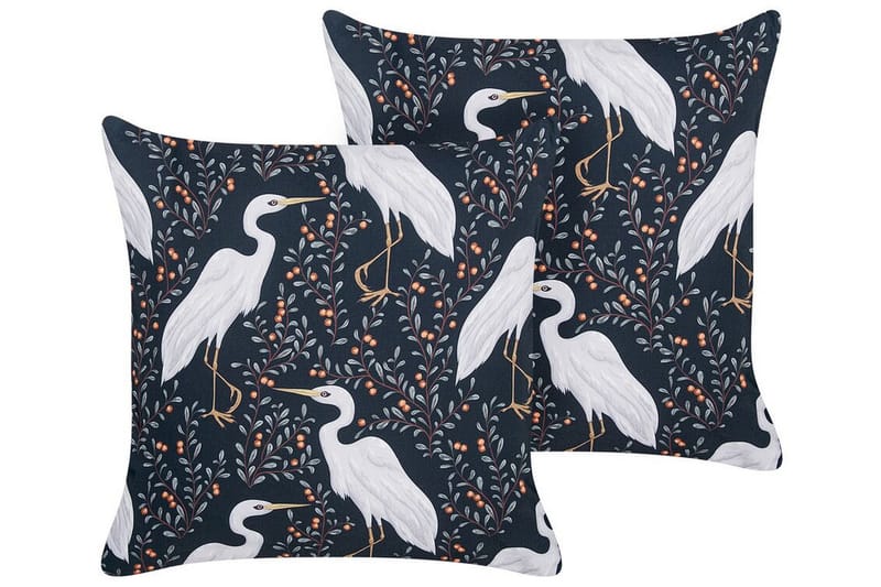 VULCIN Utomhuskudde 45x45 cm Svart/Vit - Textilier & mattor - Kuddar & plädar - Utomhuskudde