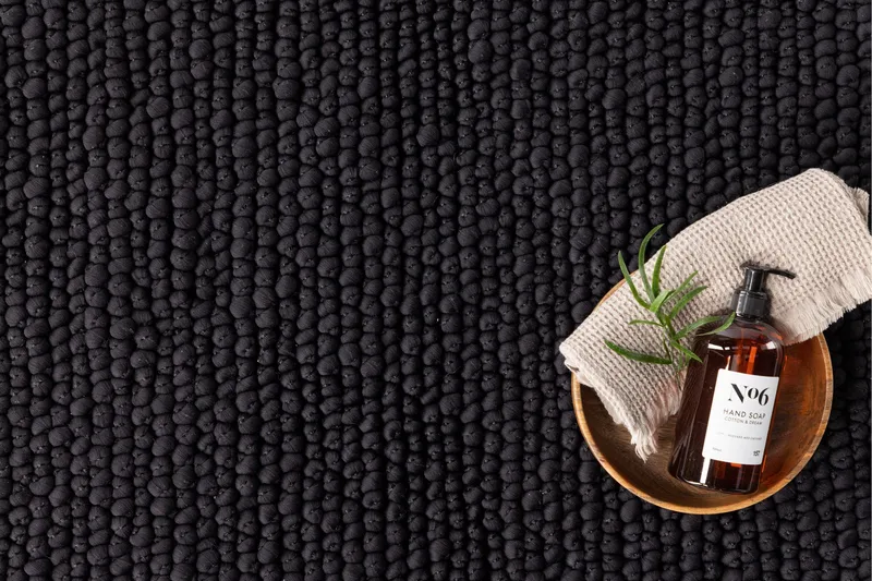 Wilmer Badrumsmatta 50x80 cm - Svart - Textilier & mattor - Mattor - Badrumsmattor