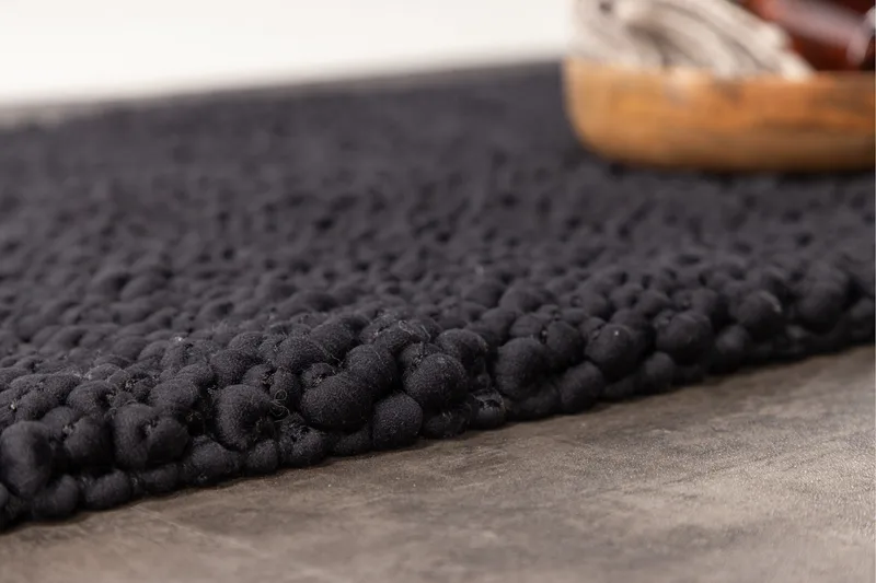 Wilmer Badrumsmatta 50x80 cm - Svart - Textilier & mattor - Mattor - Badrumsmattor