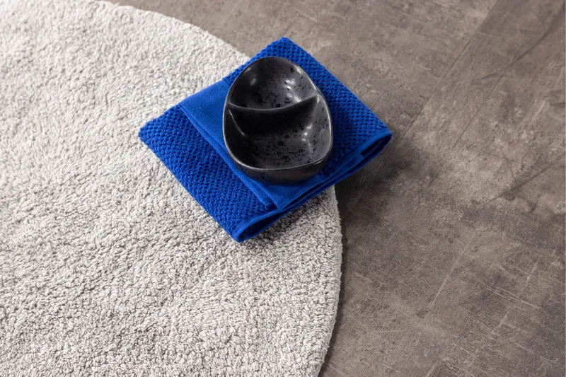 Valle Badrumsmatta 60 cm Rund - Ljusgrå - Textilier & mattor - Mattor - Badrumsmattor