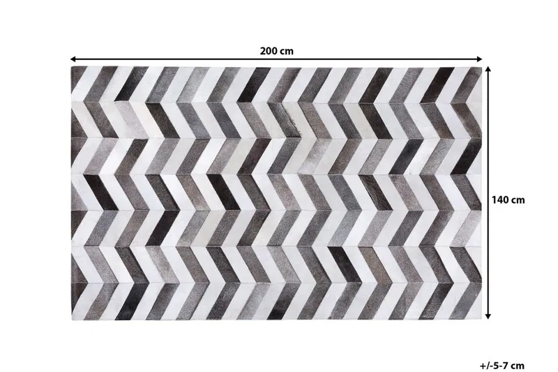 Aksaz Matta 140|200 cm - Grå - Textilier & mattor - Mattor - Fällar & skinnmattor - Koskinn