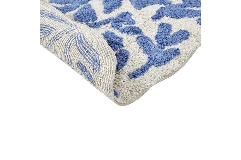 Badrumsmatta Derik - Blå, Vit - Textilier & mattor - Mattor - Badrumsmattor