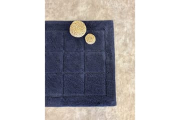 Badrumsmatta Square - 50x80 cm, Navy Blue - Textilier & mattor - Mattor - Badrumsmattor
