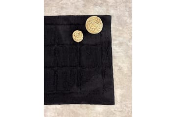 Badrumsmatta Square - 70x120 cm, Black - Textilier & mattor - Mattor - Små mattor