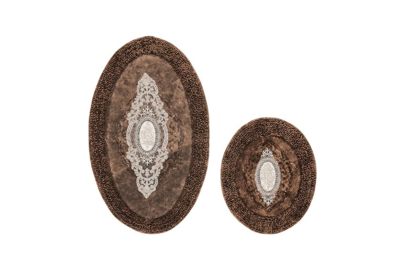 Badrumsmatta Parmood Badrumsmatta 60x100 cm Rektangulär Brun