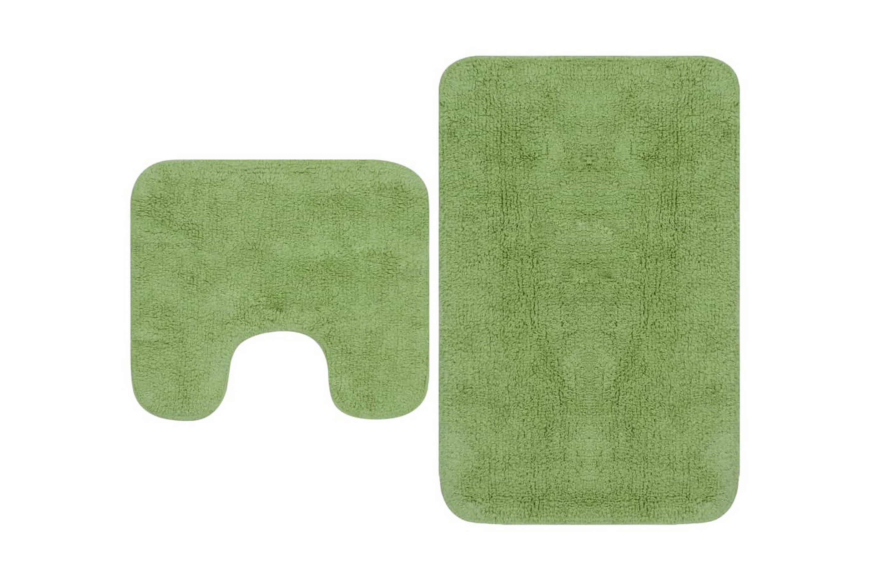 Be Basic Badrumsmattor 2 st tyg grön – Grön