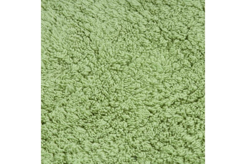 Badrumsmattor 3 st tyg grön - Grön - Badrumsmattor