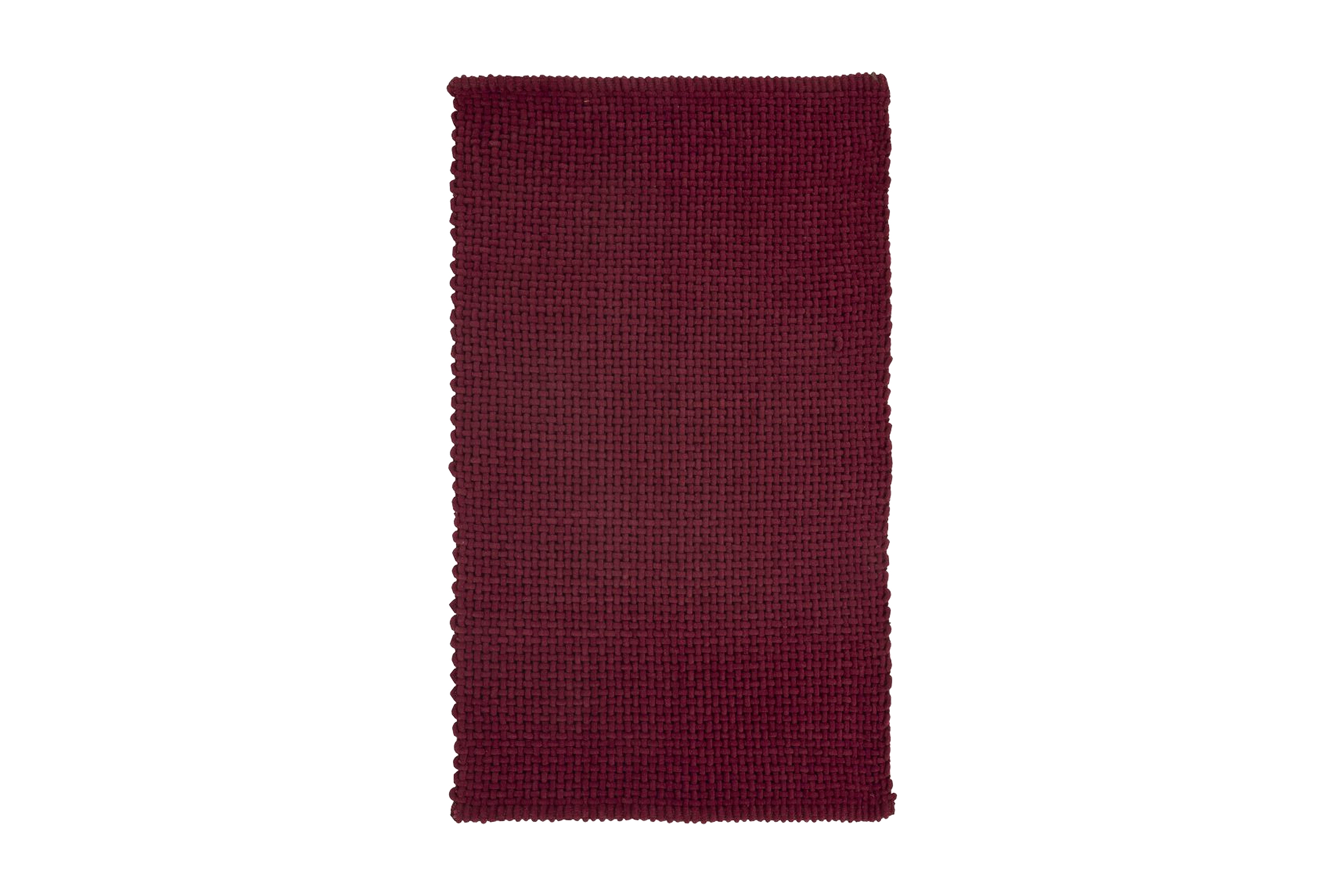 basket matta 100x60 cm vinröd -