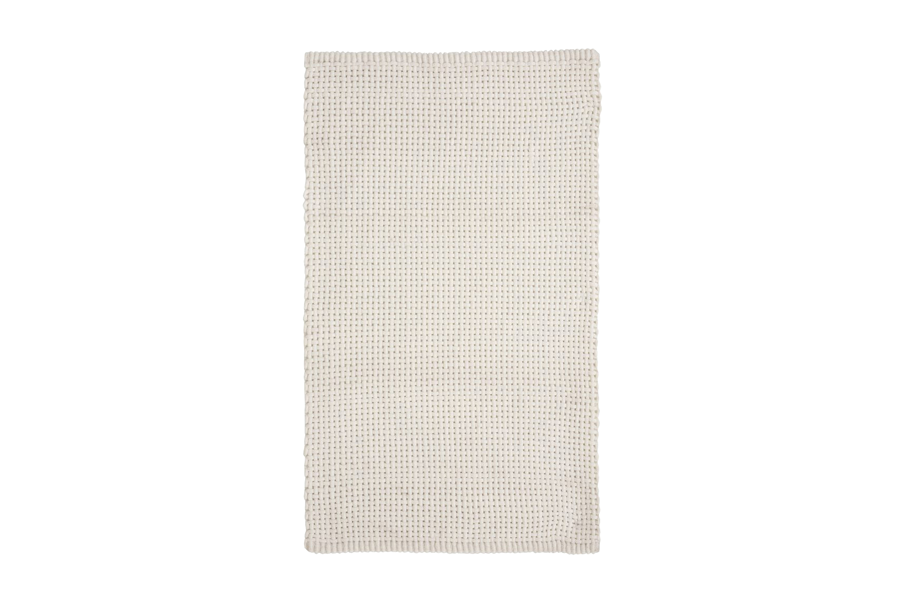 basket matta 100x60 cm vit -