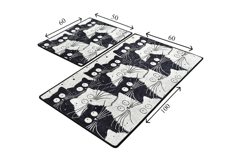 BREAGE Badrumsmatta 2-pack Flerfärgad - Textilier & mattor - Mattor - Badrumsmattor