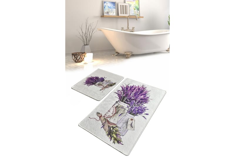 BREAGE Badrumsmatta 2-pack Flerfärgad - Textilier & mattor - Mattor - Badrumsmattor