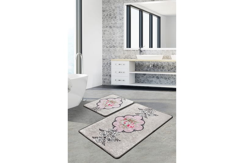 BREAGE Badrumsmatta 2-pack Flerfärgad - Textilier & mattor - Mattor - Badrumsmattor