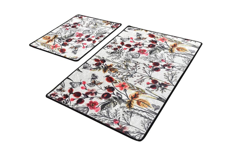 BREAGE Badrumsmatta 2-pack Flerfärgad - Textilier & mattor - Mattor - Badrumsmattor