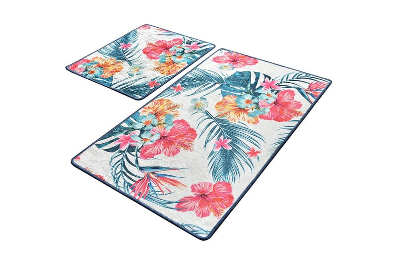 BREAGE Badrumsmatta 2-pack Flerfärgad - Textilier & mattor - Mattor - Badrumsmattor