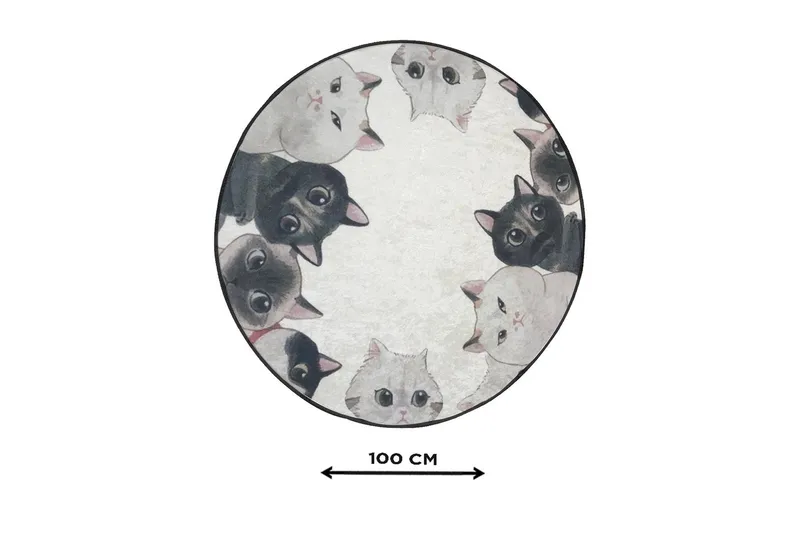 Chilai Home Badmatta 100 Rund - Multi - Textilier & mattor - Mattor - Badrumsmattor