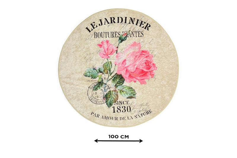 Chilai Home Badmatta 100 Rund - Multi - Textilier & mattor - Mattor - Badrumsmattor