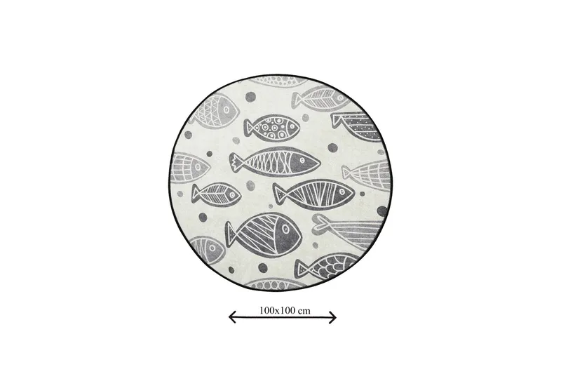 Chilai Home Badmatta 100 Rund - Multi - Textilier & mattor - Mattor - Badrumsmattor