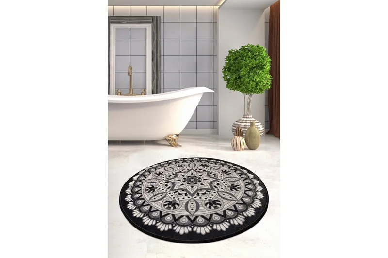 Chilai Home Badmatta 100 Rund - Multi - Textilier & mattor - Mattor - Badrumsmattor