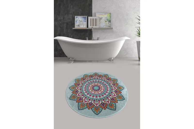 Chilai Home Badmatta 100 Rund - Multi - Textilier & mattor - Mattor - Badrumsmattor