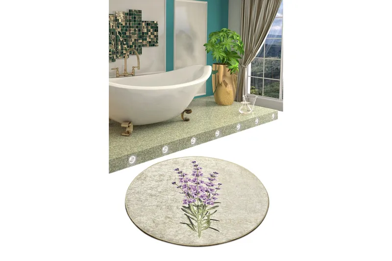 Chilai Home Badmatta 100 Rund - Multi - Textilier & mattor - Mattor - Badrumsmattor