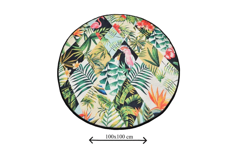 Chilai Home Badmatta 100 Rund - Multi - Textilier & mattor - Mattor - Badrumsmattor