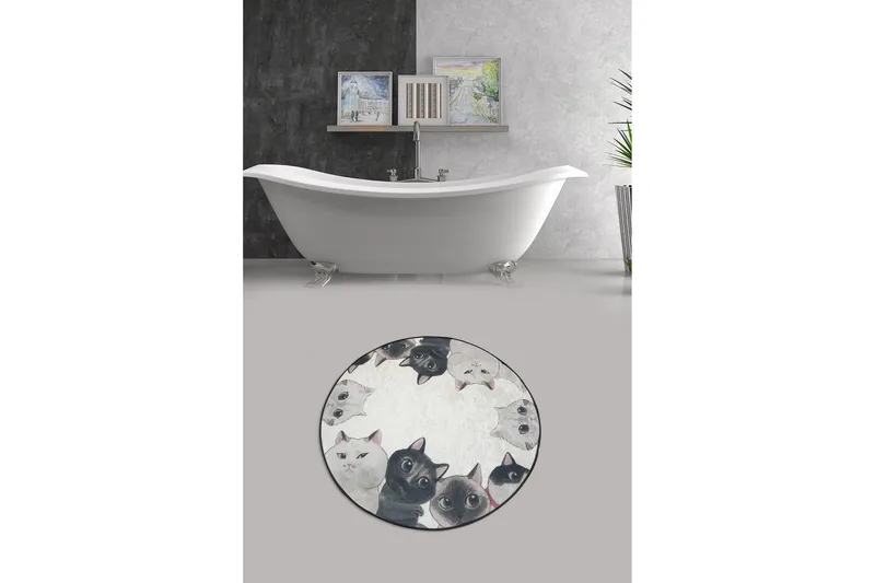 Chilai Home Badmatta 100 Rund - Multi - Textilier & mattor - Mattor - Badrumsmattor