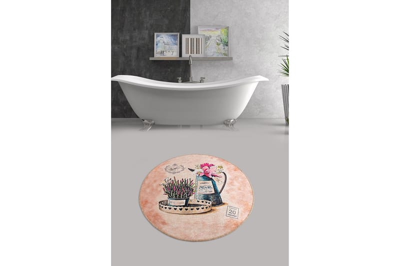 Chilai Home Badmatta 100 Rund - Multi - Textilier & mattor - Mattor - Badrumsmattor