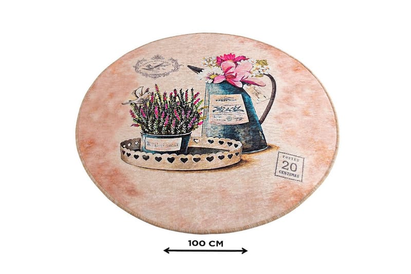 Chilai Home Badmatta 100 Rund - Multi - Textilier & mattor - Mattor - Badrumsmattor