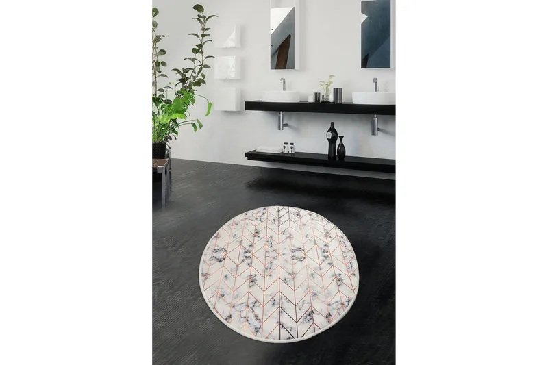 Chilai Home Badmatta 100 Rund - Multi - Textilier & mattor - Mattor - Badrumsmattor