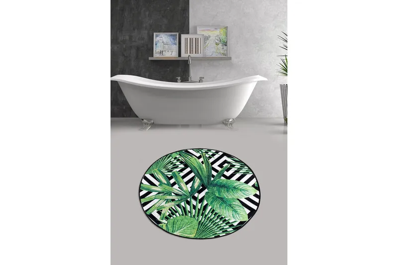 Chilai Home Badmatta 100 Rund - Multi - Textilier & mattor - Mattor - Badrumsmattor