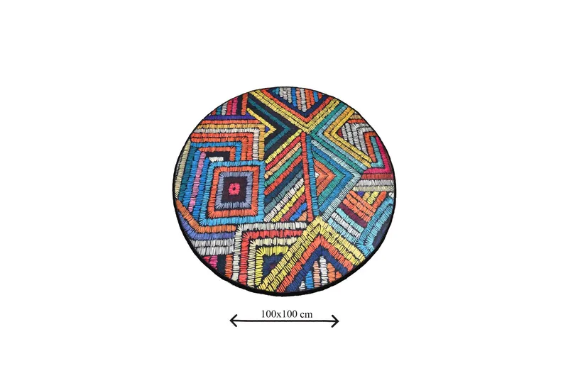 Chilai Home Badmatta 100 Rund - Multi - Textilier & mattor - Mattor - Badrumsmattor