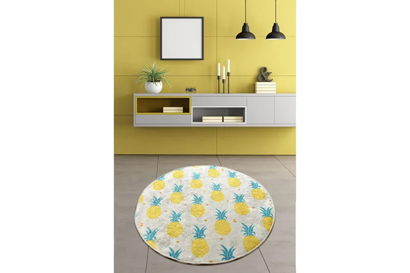 Chilai Home Badmatta 100 Rund - Multi - Textilier & mattor - Mattor - Badrumsmattor