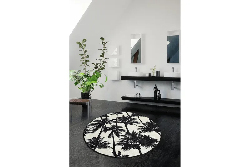 Chilai Home Badmatta 100 Rund - Multi - Textilier & mattor - Mattor - Badrumsmattor