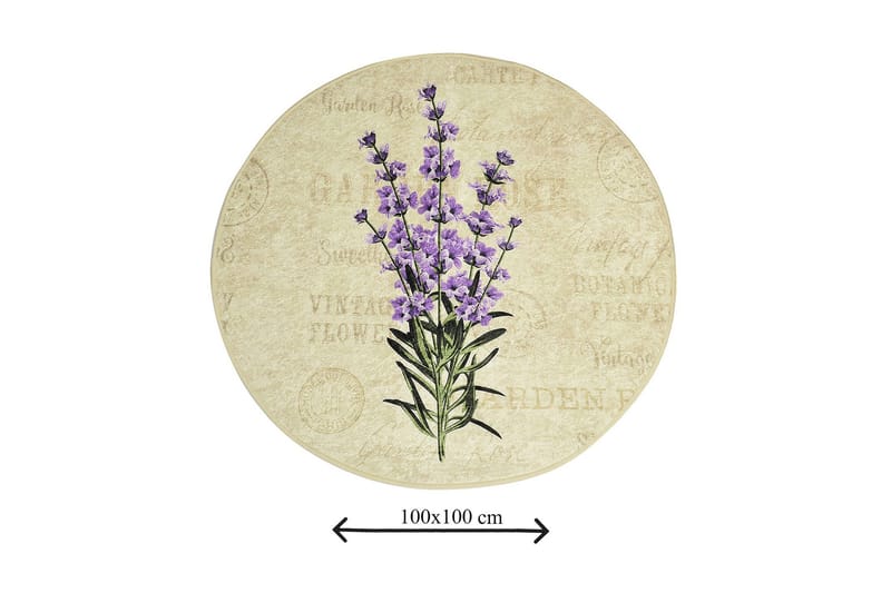 Chilai Home Badmatta 100 Rund - Multi - Textilier & mattor - Mattor - Badrumsmattor