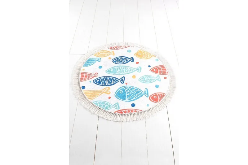 Chilai Home Badmatta 100 Rund - Multi - Textilier & mattor - Mattor - Badrumsmattor