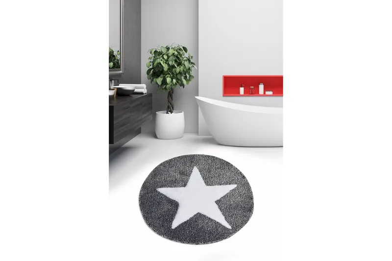 Chilai Home Badmatta 90 Rund - Multi - Textilier & mattor - Mattor - Badrumsmattor