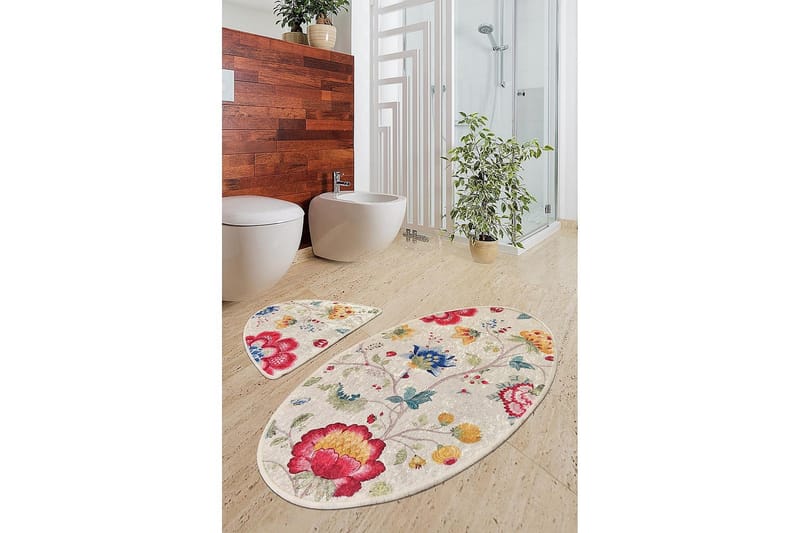 Chilai Home Badmatta Set om 2 - Multi - Textilier & mattor - Mattor - Badrumsmattor