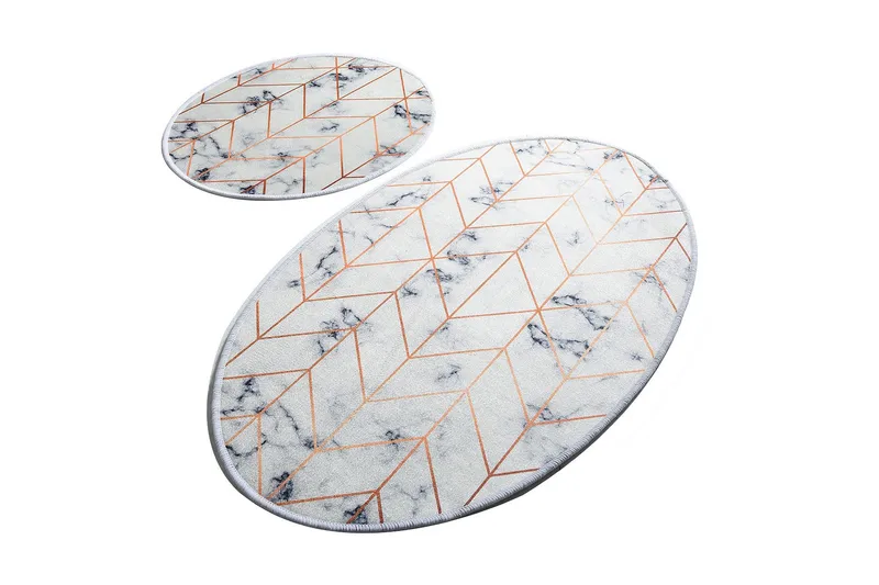 Chilai Home Badmatta Set om 2, Multi