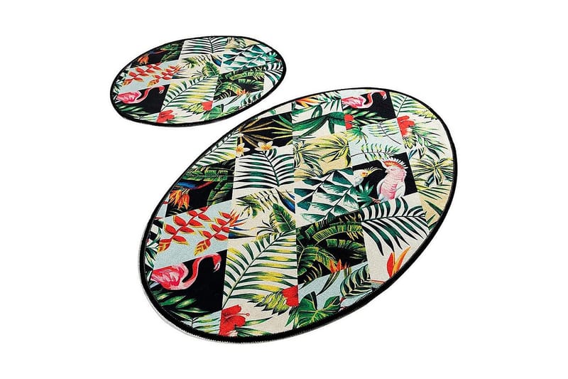 Chilai Home Badmatta Set om 2, Multi