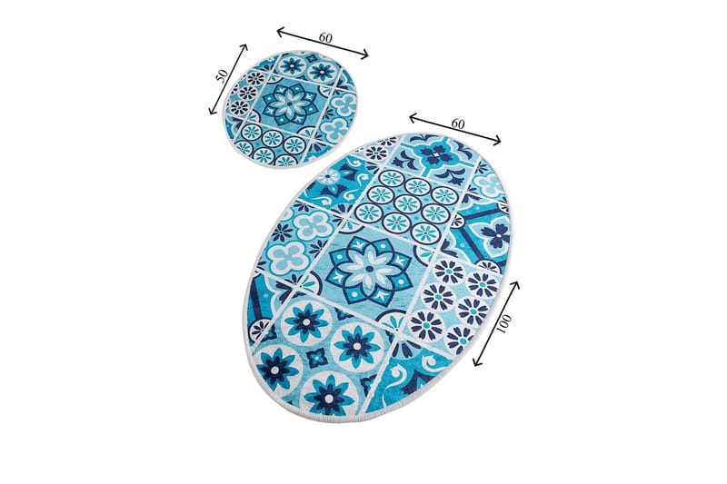 Chilai Home Badmatta Set om 2 - Multi - Textilier & mattor - Mattor - Badrumsmattor