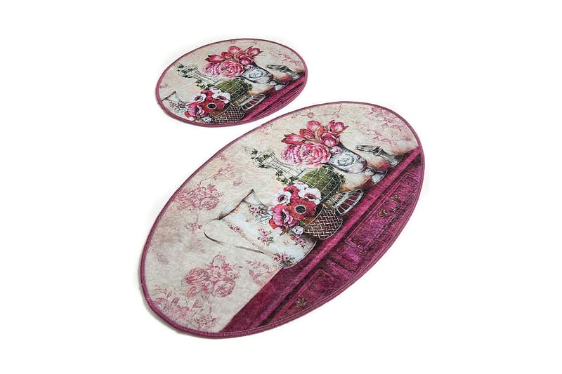 Chilai Home Badmatta Set om 2 - Multi - Textilier & mattor - Mattor - Badrumsmattor