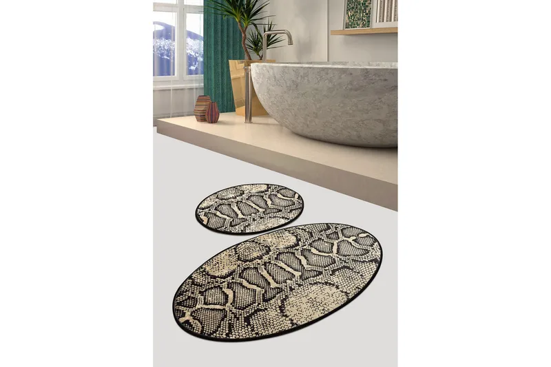 Chilai Home Badmatta Set om 2 - Multi - Textilier & mattor - Mattor - Badrumsmattor