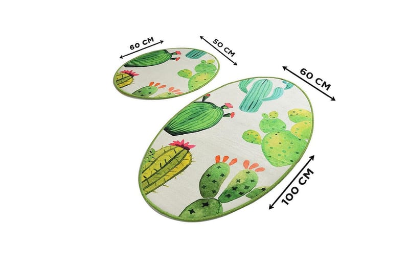 Chilai Home Badmatta Set om 2 - Multi - Textilier & mattor - Mattor - Badrumsmattor