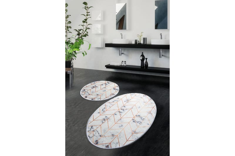 Chilai Home Badmatta Set om 2 - Multi - Textilier & mattor - Mattor - Badrumsmattor