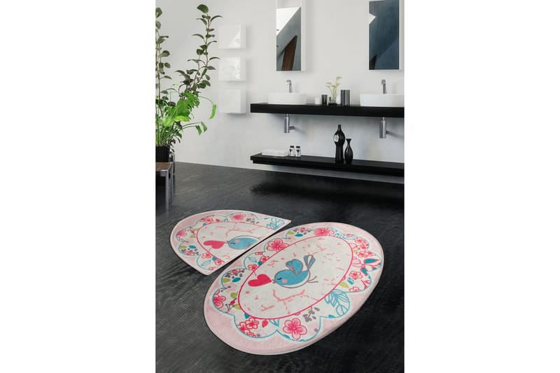 Chilai Home Badmatta Set om 2 - Multi - Textilier & mattor - Mattor - Badrumsmattor