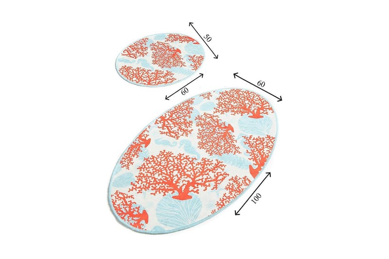 Chilai Home Badmatta Set om 2 - Multi - Textilier & mattor - Mattor - Badrumsmattor