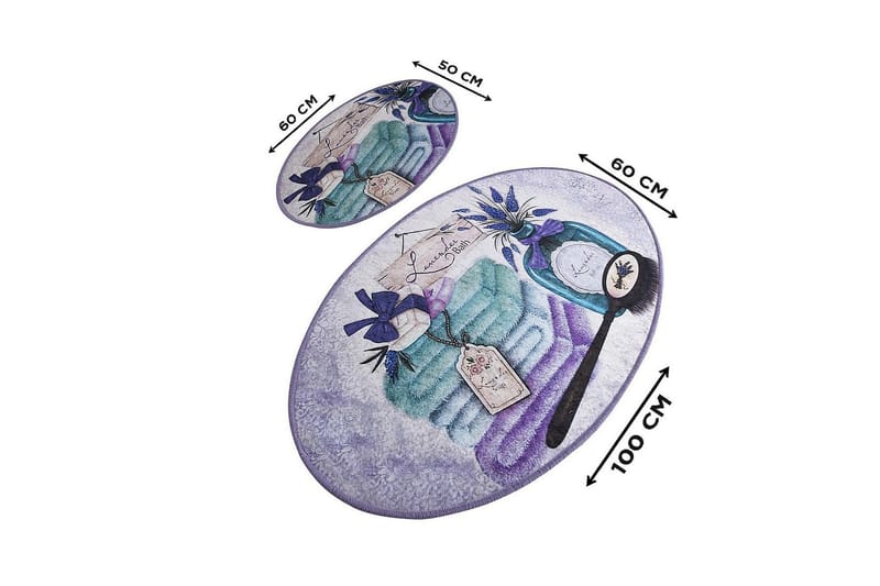 Chilai Home Badmatta Set om 2 - Multi - Textilier & mattor - Mattor - Badrumsmattor