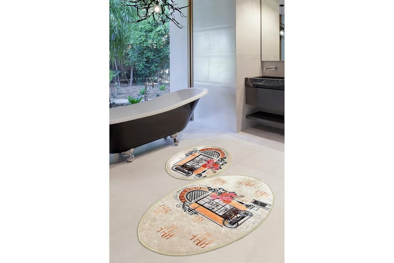 Chilai Home Badmatta Set om 2 - Multi - Textilier & mattor - Mattor - Badrumsmattor